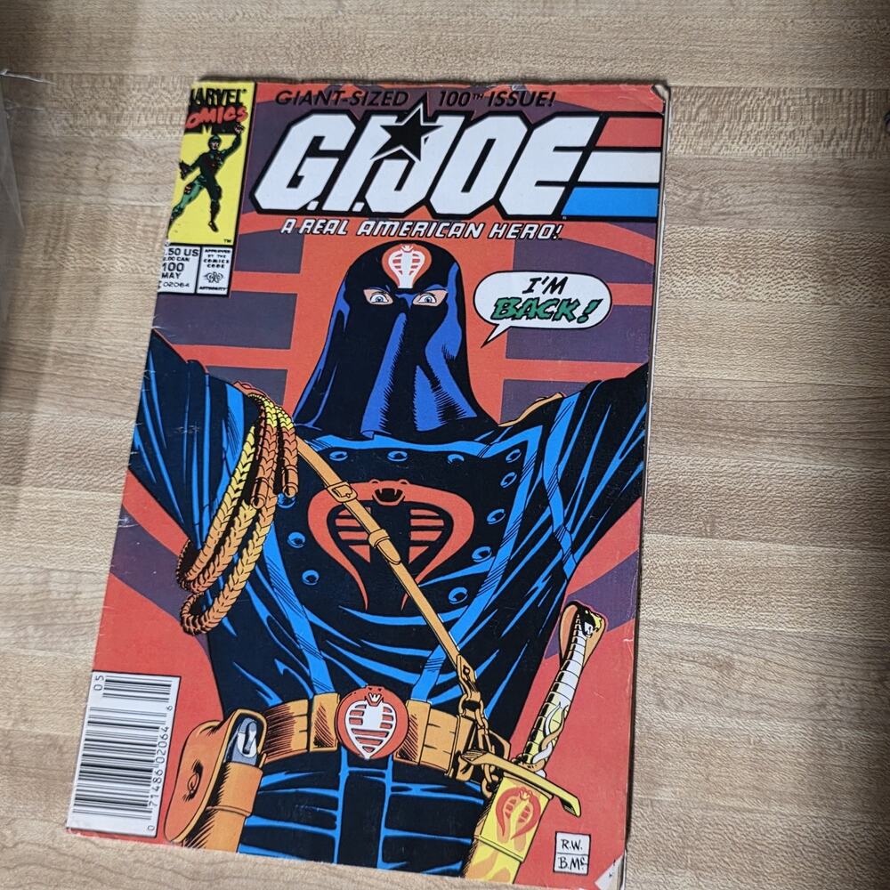 G.I. Joe A Real American Hero #100 Marvel Comics May 1990 Giant-Size 100th Issue